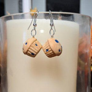 Blueberry Muffin Earrings